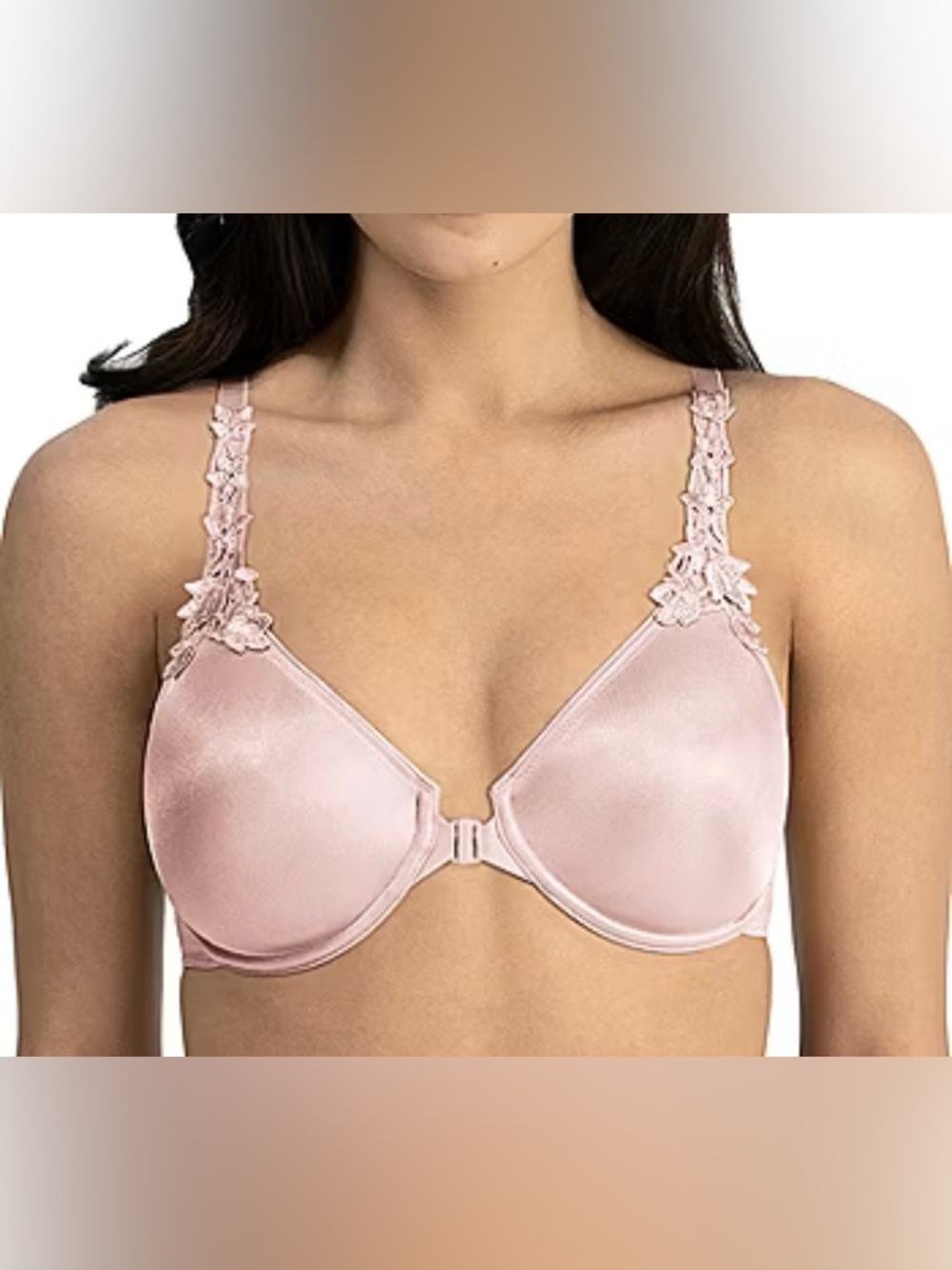 Dominique Meryl Front-Close Minimizer Light Pink Bra Size 34 C